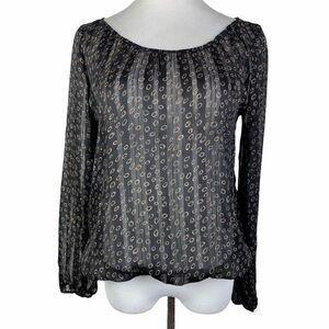 Nikato Chiffon Semi-Sheer Blouse